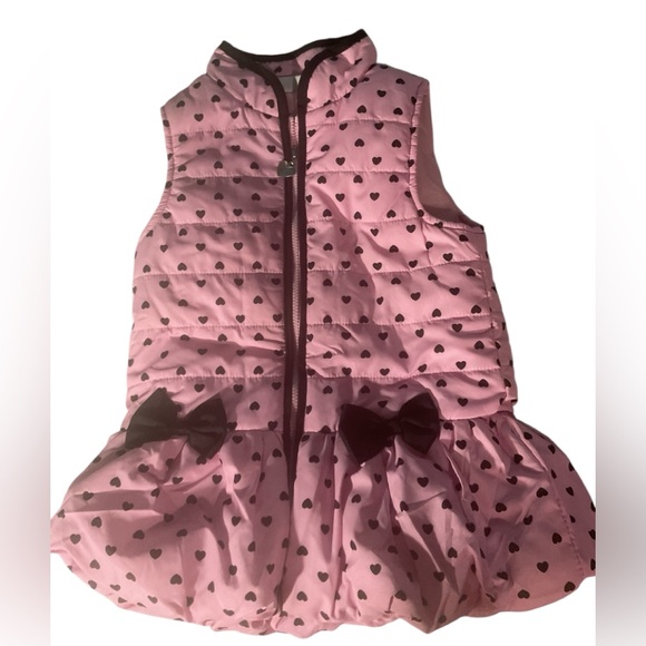 Kids Headquarters Other - Kids Headquarters Giro Pink : Black Dot Puffer Vest